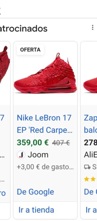 Nike LeBron talla 42 roja