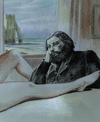 Stampa Milo Manara Courbet Collezione Artista