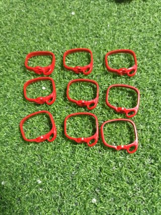 Lote de 9 cinturones romanos Playmobil Rojas