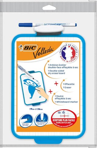 Pizarra Velleda BIC con Rotulador y Borrador
