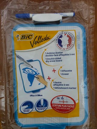Pizarra Velleda BIC con Rotulador y Borrador