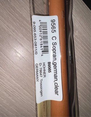 Flauta Dulce Soprano Hohner de Madera