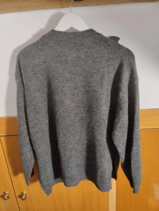 Jersey de punto grueso gris oscuro