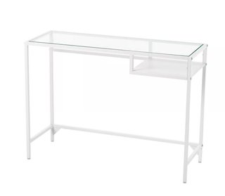 Mesa consola IKEA VITTSJÖ negro/vidrio