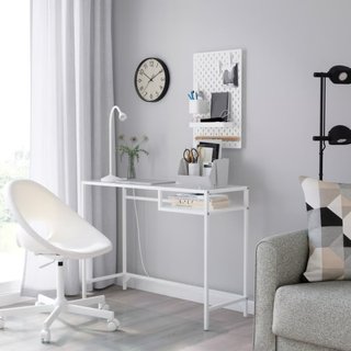 Mesa consola IKEA VITTSJÖ negro/vidrio