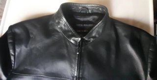 Cazadora Piel Zara Mujer Negra