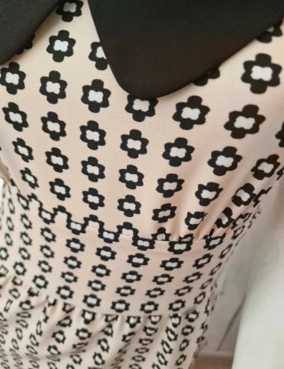 Vestido Denny Rose Geométrico Vintage Talla XS