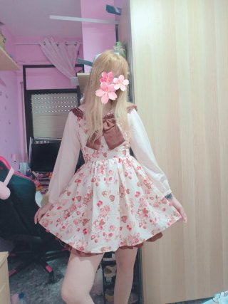 Vestido floral flores chocolates Liz Lisa