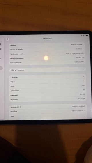 iPad Pro 13 M2 512GB + Apple Pencil Pro + Funda