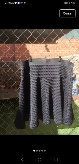 Falda October Negra Talla XL