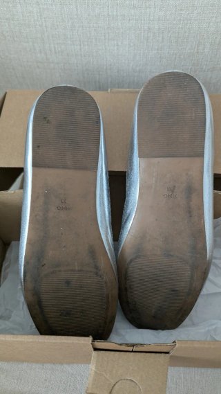 Bailarinas Mango plateadas talla 38