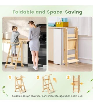 Torre de Aprendizaje Plegable de Madera
