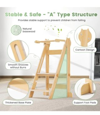 Torre de Aprendizaje Plegable de Madera