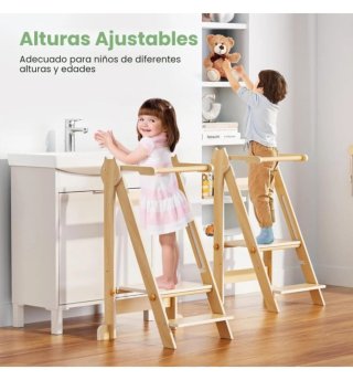Torre de Aprendizaje Plegable de Madera