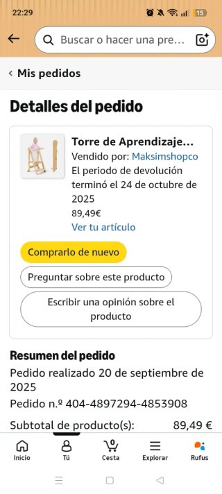 Torre de Aprendizaje Plegable de Madera