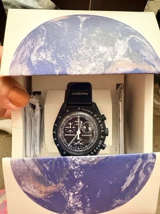 Omega Mission to Earthphase Bioceramic Swatch