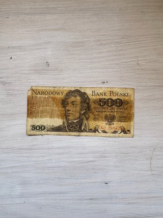 Billete 500 Zlotych Polonia 1974