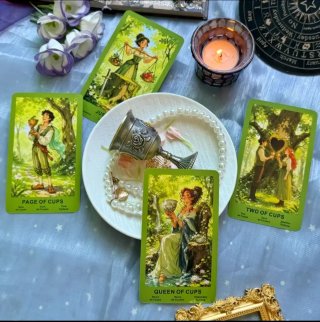 Tarot 78 Cards - The Sunwoven Forest Deck