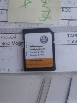 Tarjeta SD Navegación Volkswagen Europa 1 (V9)