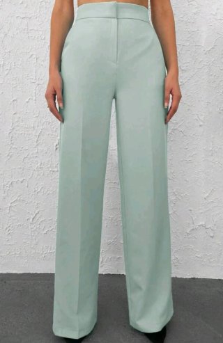 Pantalón de vestir verde mujer