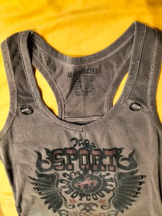 Camiseta de Tirantes mujer estilo cowboy