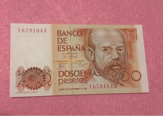 Billete 200 pesetas 1980 SC