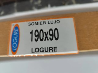 Somier 190x90 con patas plegables