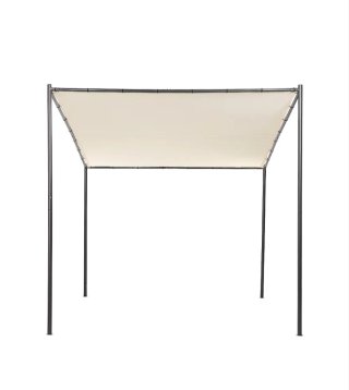 Gazebo Vimino Beliani in metallo 282x294cm