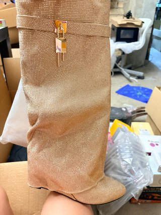 Botas doradas mujer talla 39