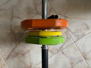 Kit de Musculación: Barra, Discos y Agarres