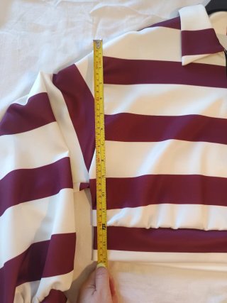 Conjunto Granate y Blanco Talla Única