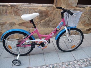 Bicicleta Infantil Rosa y Azul a partir de 6 años