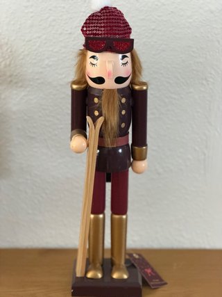 Cascanueces de Navidad Esquiador