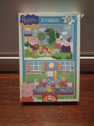 2 Puzzles Peppa Pig Educa 48 Piezas