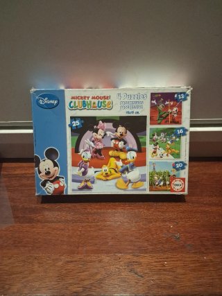 4 Puzzles Mickey Mouse Clubhouse Educa