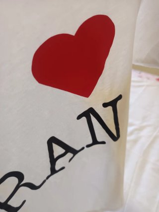 Camiseta blanca I ❤️ Fran