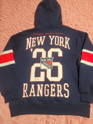 Sudadera New York Rangers Azul y Roja