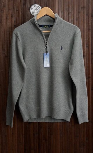 Jersey Polo Ralph Lauren Azul Marino y gris