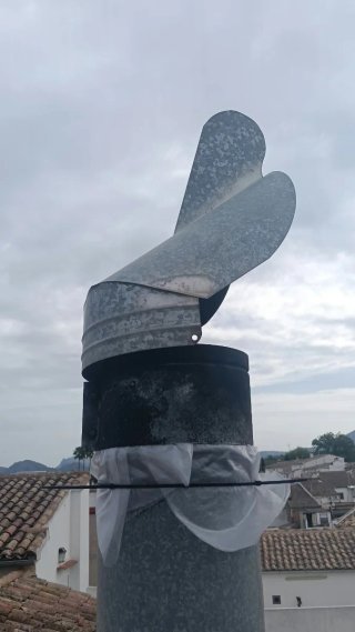 Sombrerete Giratorio para Chimenea