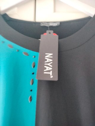 Camiseta Nayat Azul y Negra Talla XL