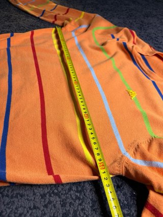Jersey de algodón Kappa Vintage Naranja Rayas