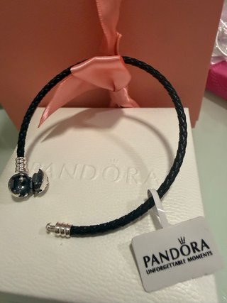 Pulsera cuero Pandora multicolor