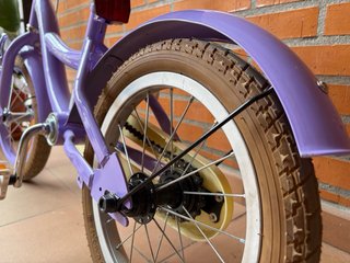 Bicicleta infantil niña 14 pulgadas Lavanda Morada