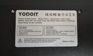 Yodoit Monitor Portátil 15.6 Negro