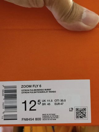 T47 Nike Zoom Fly 6 Naranja/Amarillo