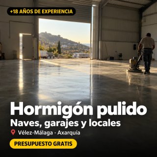 Hormigón pulido y soleras para naves y garajes