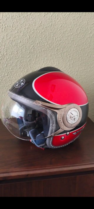 Casco Jet LS2 Cruiser Rojo/Negro