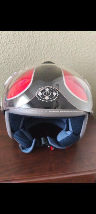 Casco Jet LS2 Cruiser Rojo/Negro