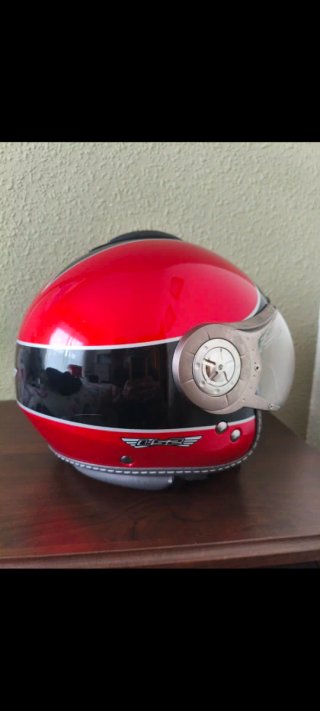 Casco Jet LS2 Cruiser Rojo/Negro