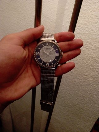 Reloj Guess Azul y Plateado